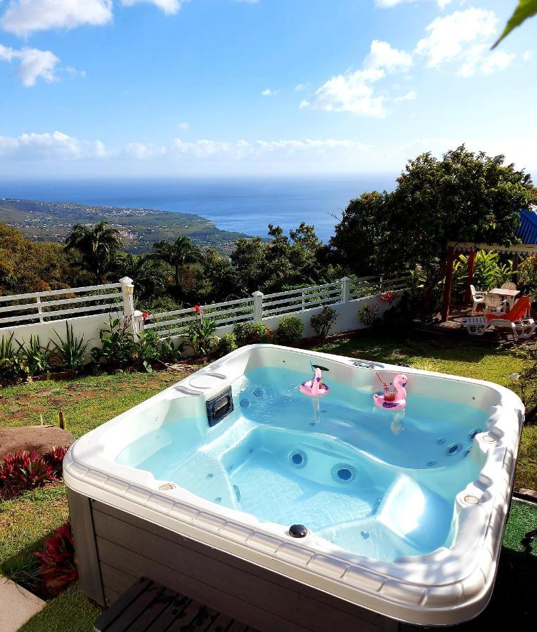 Belavue & Spa Prive, Avec Vue Panoramique Sur Mer, Jardin Creole Paysager, Jacuzzi Prive Буйант Экстерьер фото